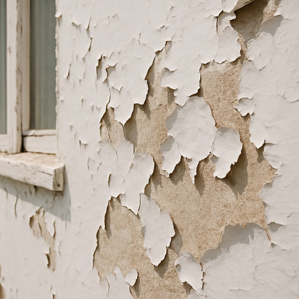 peeling paint