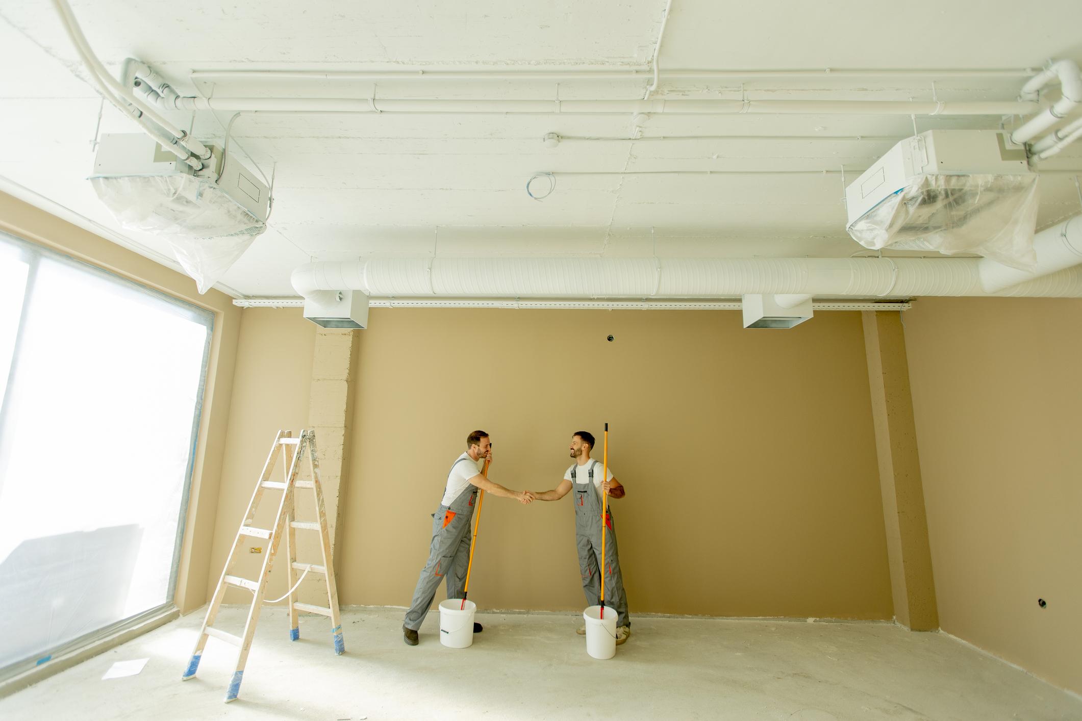 Painters getting ready to work